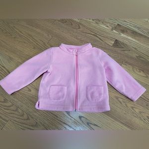 Zip up fleece jacket. Size 24M